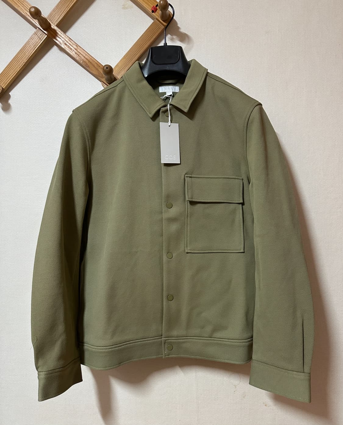 코스 트윌 자켓 라이트 카키 M사이즈 새제품 상품이미지1
