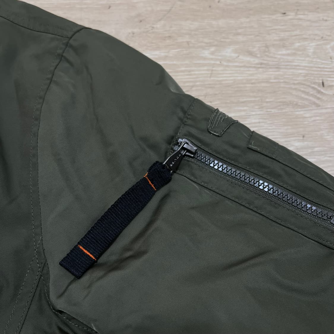 폴리스 포켓 MA-1 항공점퍼 봄버자켓 [카키] L/100 상품이미지4