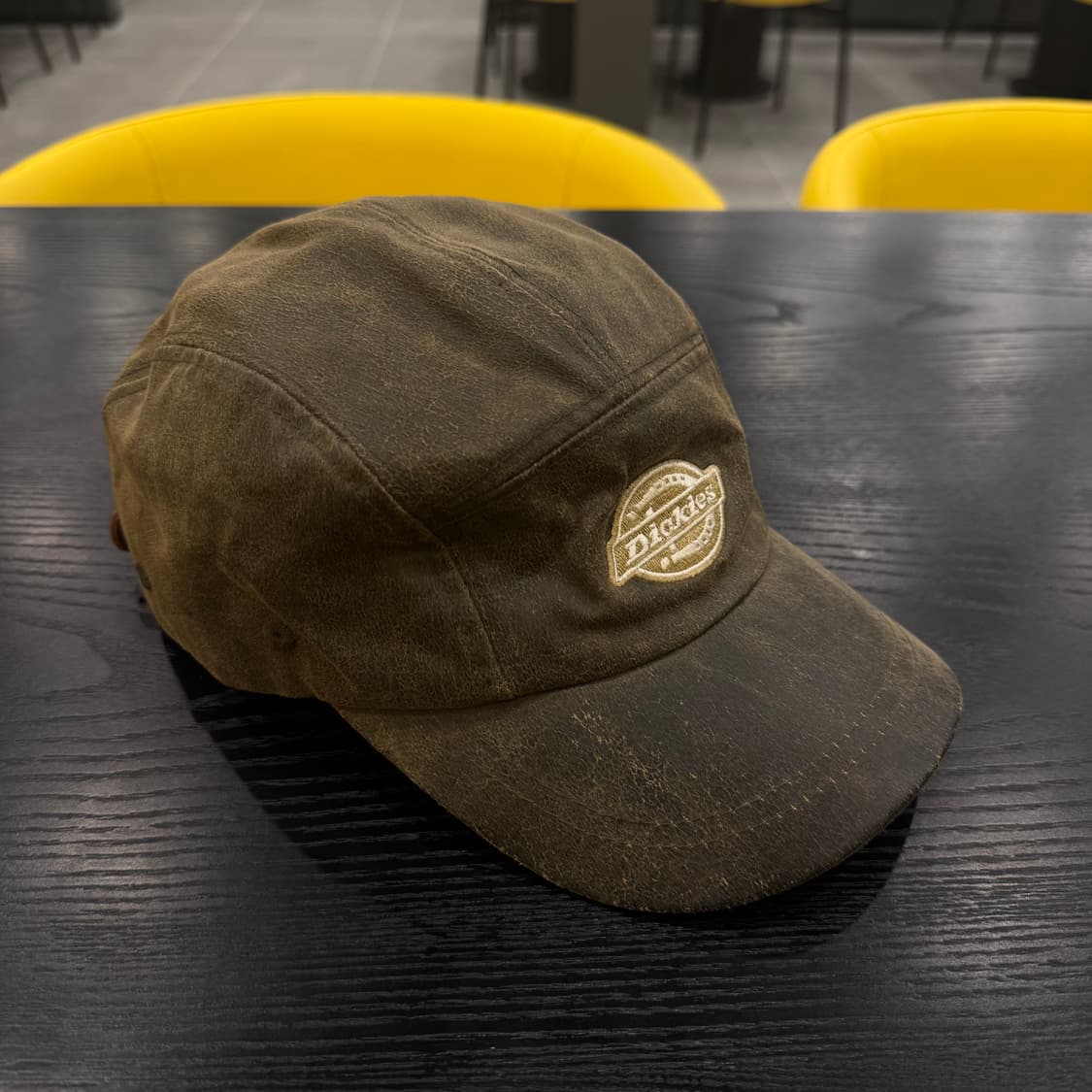 디키즈 레더 가죽 브라운 캠프캡 상품이미지2