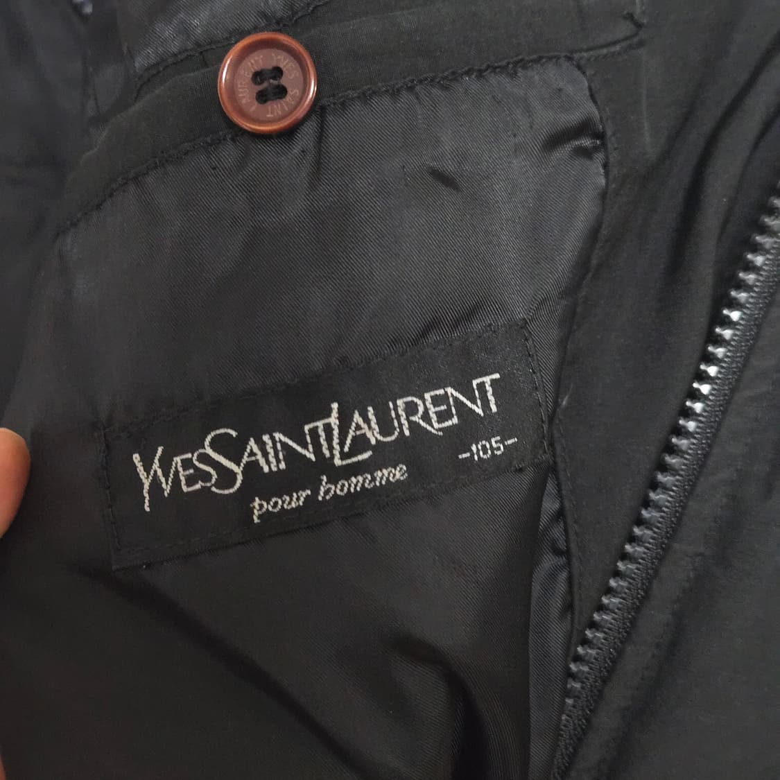 입생로랑 YSL 90's 블랙 덕다운 패딩 자켓 / 남성패딩  상품이미지6