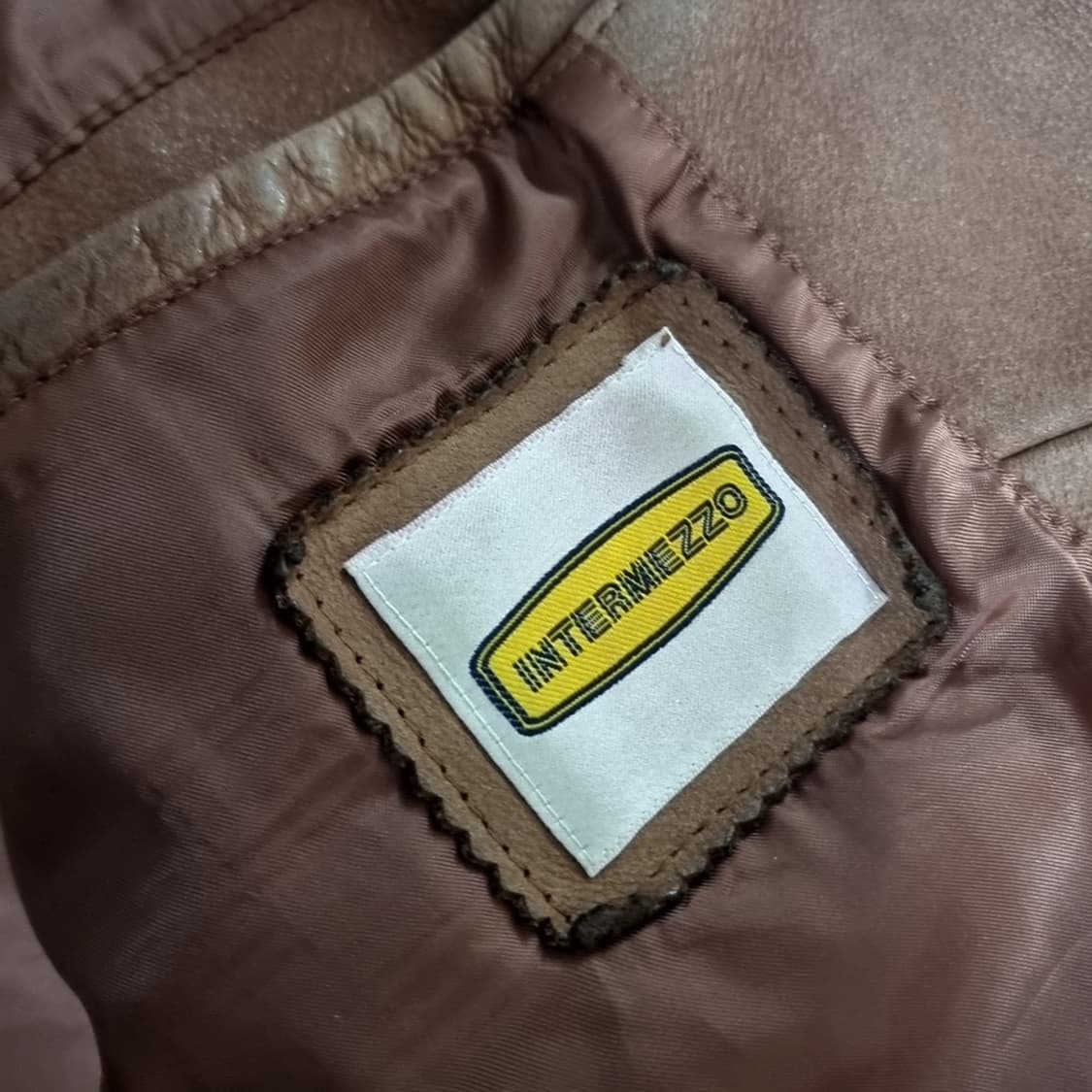 한국제 80s 인터메조 빈티지 브라운 소가죽 자켓(100-105) 상품이미지6