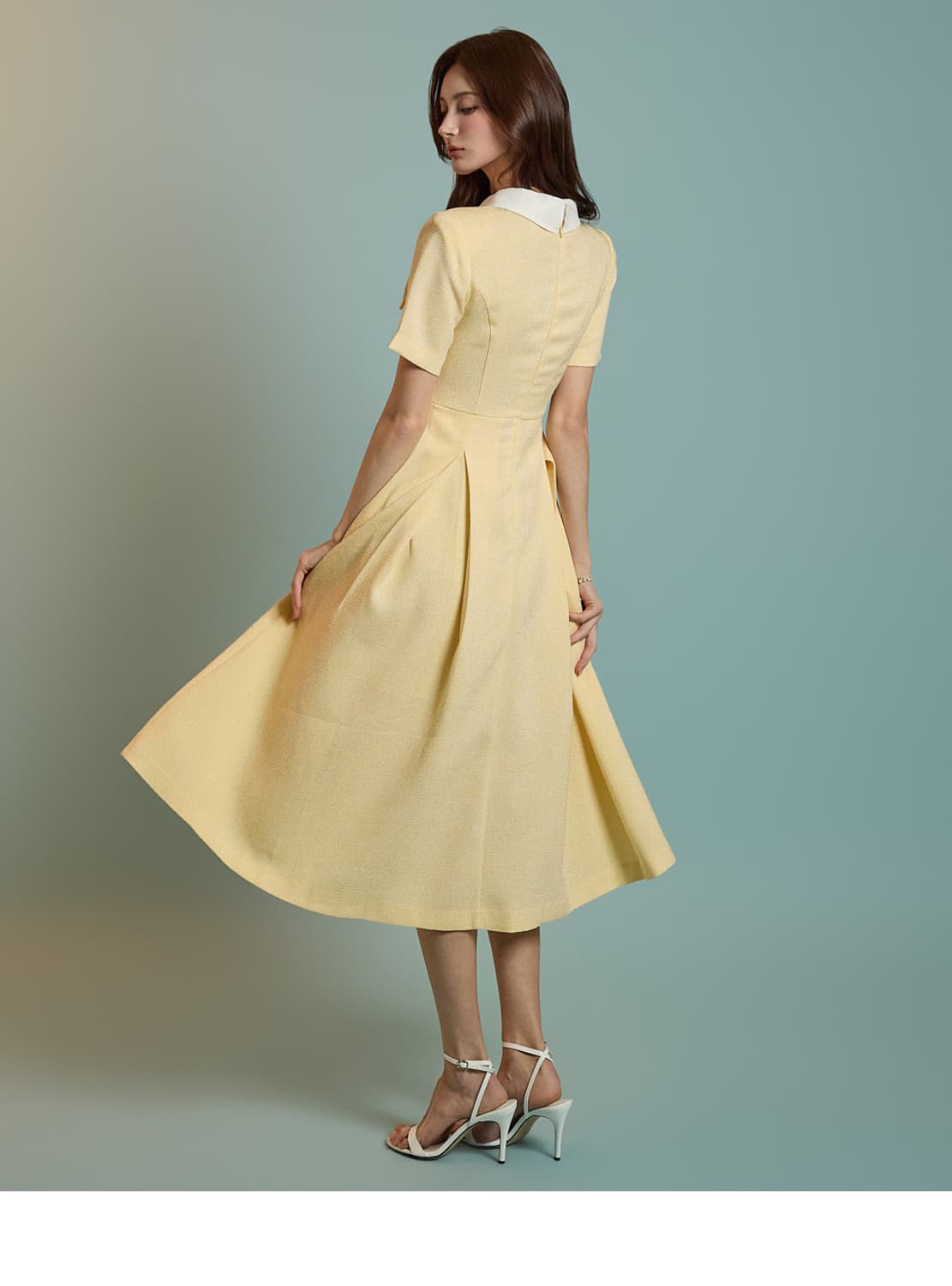 [백화점 정품] 딘트 트위드 카라 원피스 15만 8천원 상품이미지6