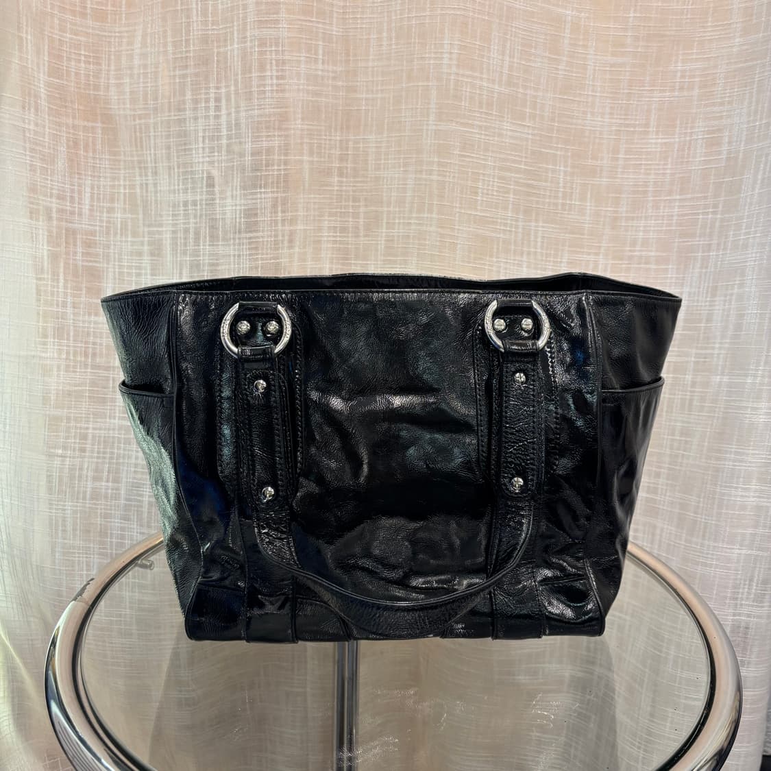 정품 MCM 에나멜 숄더백     상품이미지4