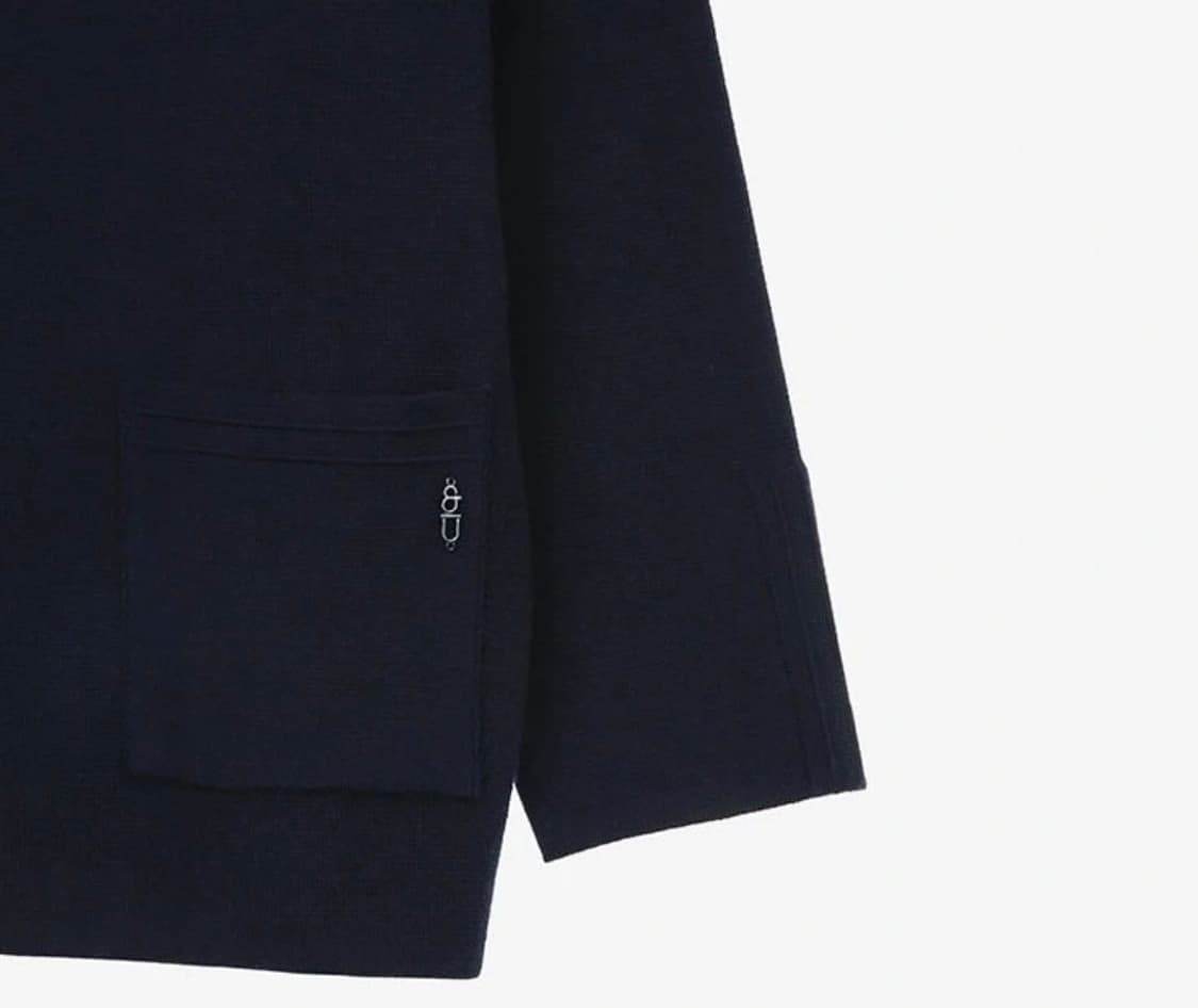 ANDYOU 앤유 HALAWA 브이넥 가디건 네이비 상품이미지3