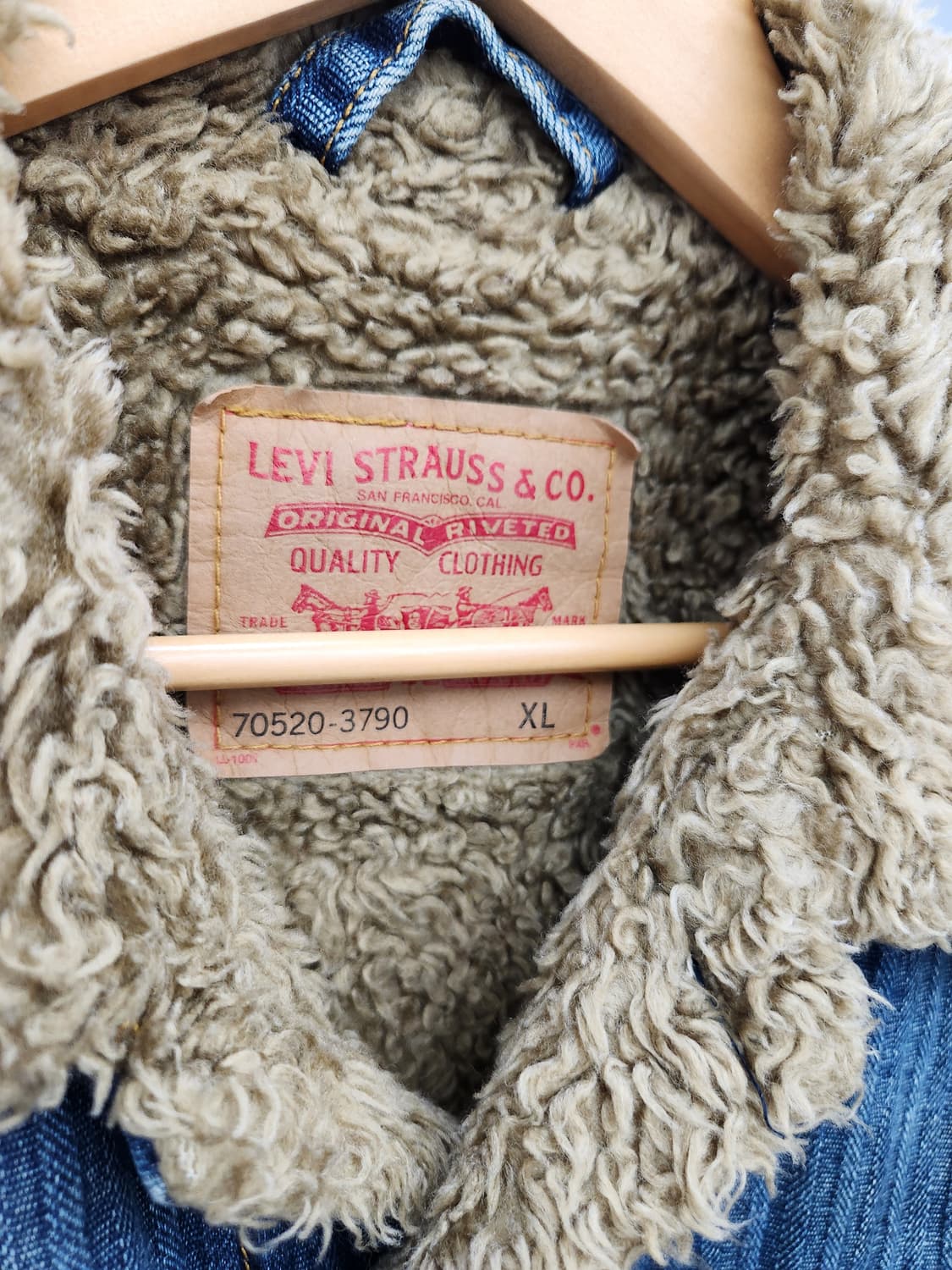 리바이스 쉐르파 안감 퍼 타입쓰리 데님 자켓 청자켓 상품이미지4