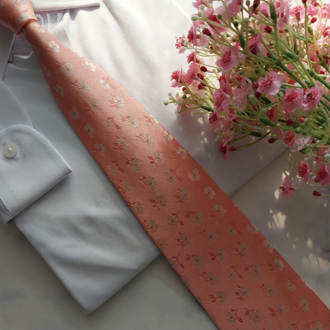 베르사체 실크 플라워 자카드 넥타이 9.3cm A+~A등급 K1599
 상품이미지6