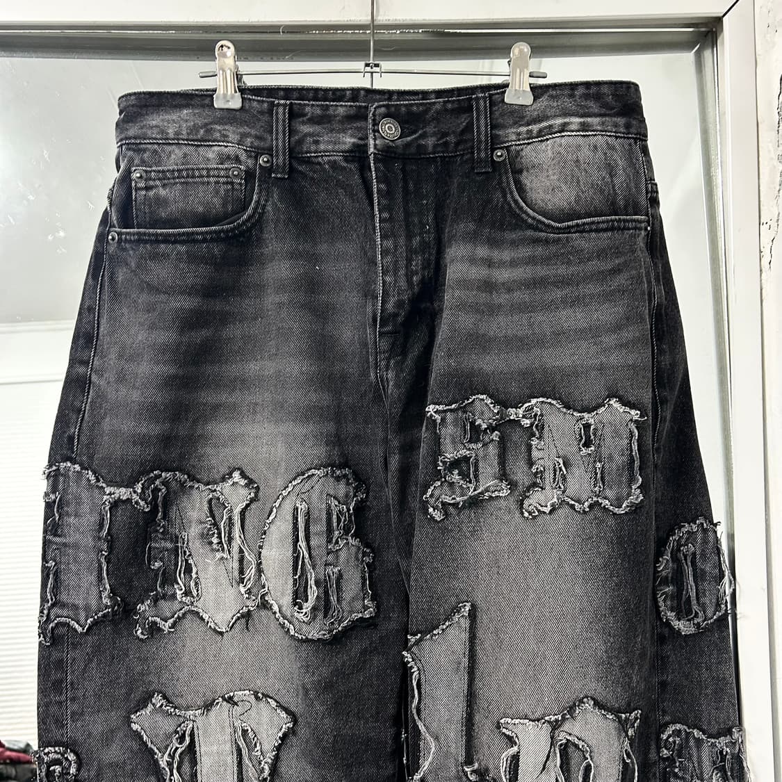 Smoke Rise 스모크라이즈 펠레펠레 데님 팬츠 상품이미지7