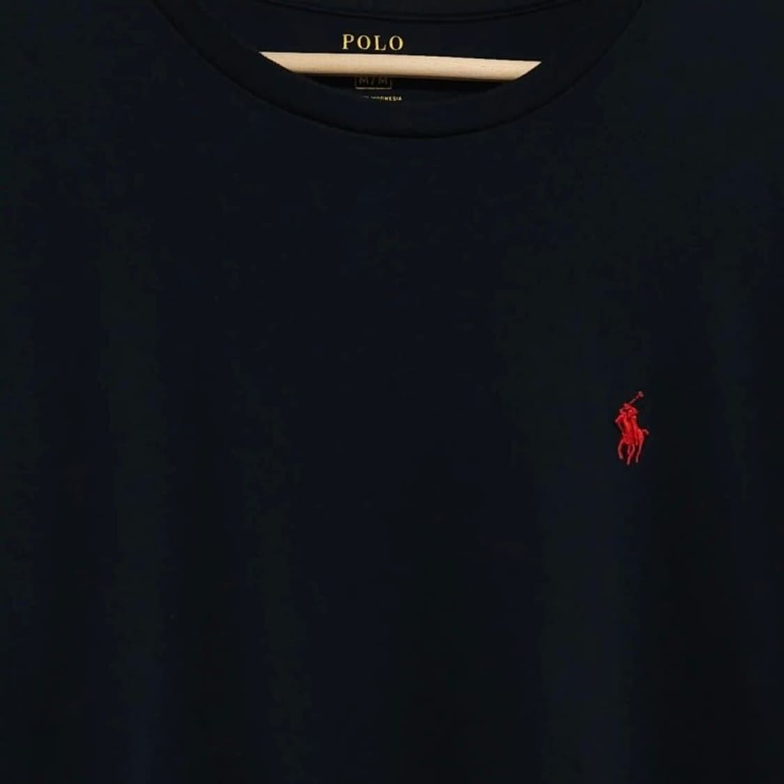100~105 POLO 폴로 랄프로렌 라운드 반팔티 곤색 상품이미지2