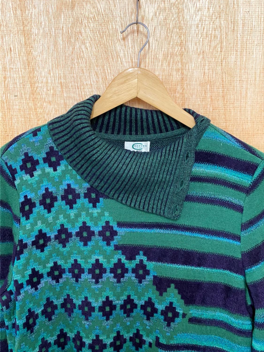 CARVEN button-up high neck knit 까르벵 니트 상품이미지7