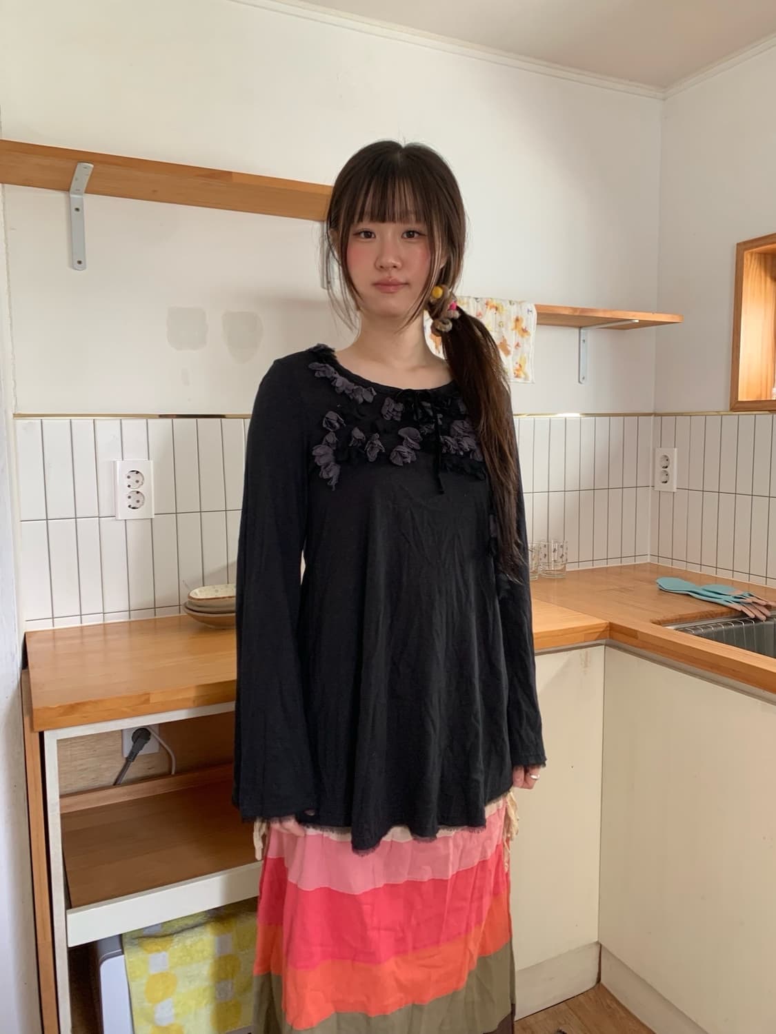 flower sleeve.. top 상품이미지1