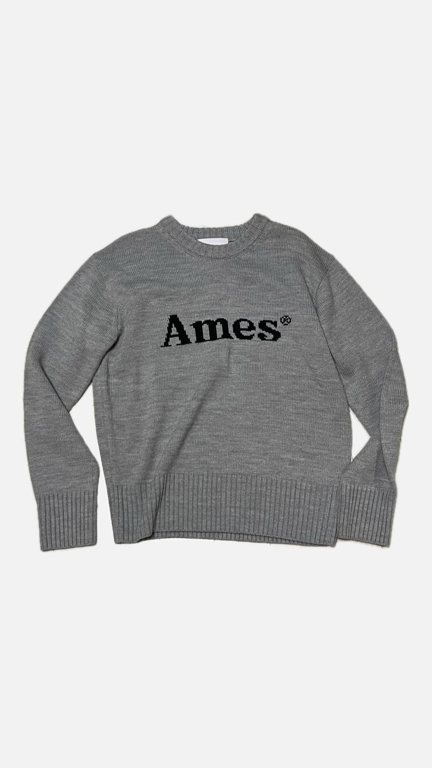 아메스 basic pullover knit gray M 상품이미지1