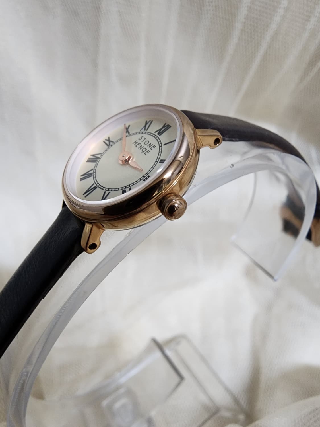 스톤헨지 가죽 시계 Roman Dial 여성용 상품이미지3