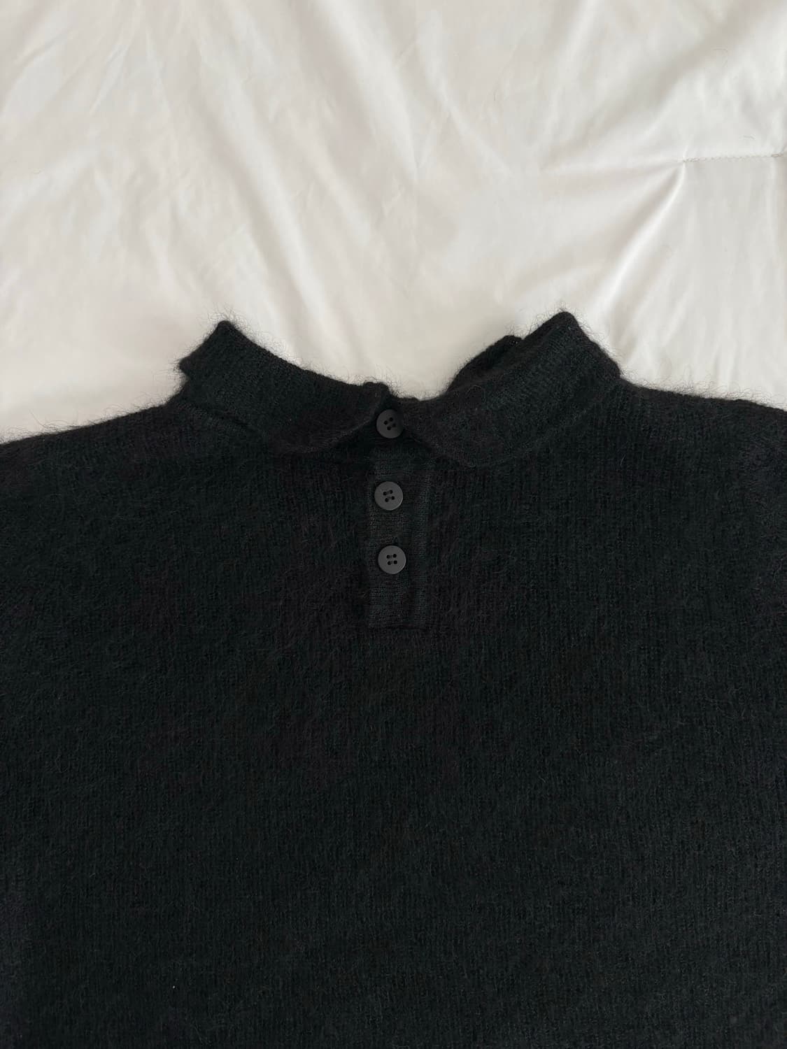 black collar sweater 블랙 카라 니트 상품이미지6