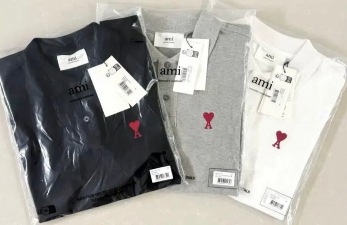 🔥[새상품/정품]🔥 아미 PK 카라 코튼 반팔티 3color 상품이미지1