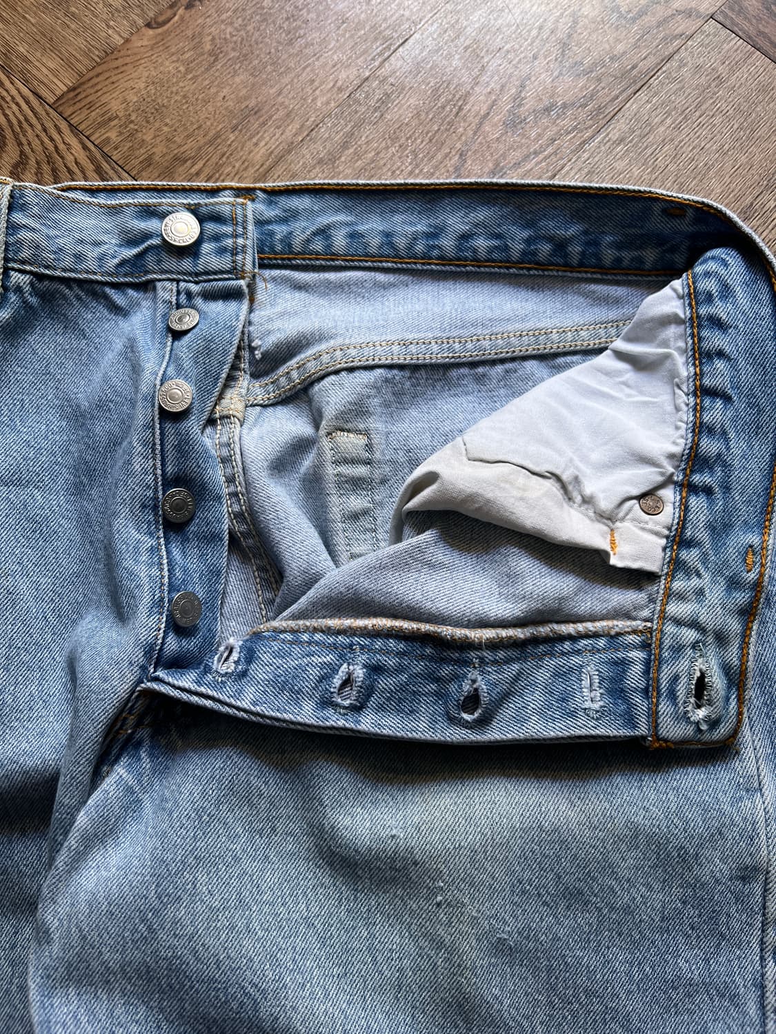 [34]90's 리바이스 501 Made in USA 데님 팬츠 S2 상품이미지3