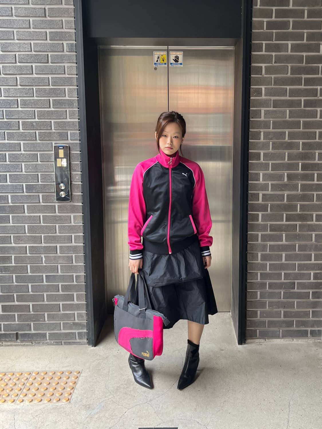 Puma 퓨마 데미지 로고 코튼백 라지 상품이미지3