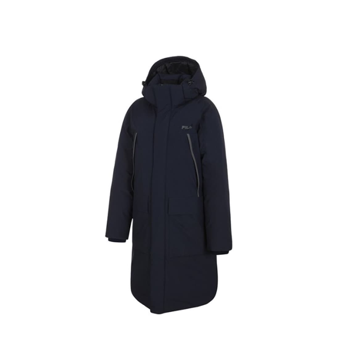 (105)휠라 헤비 벤치 롱다운 패딩 점퍼 네이비 상품이미지1