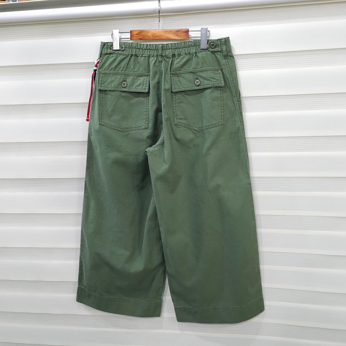 SLOWALK COAST 와이드 퍼티그 크롭팬츠- 우먼L 상품이미지5