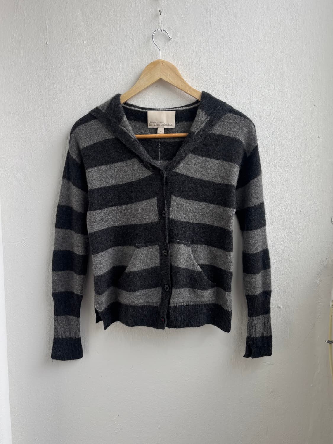 Banana Republic Stripe Knit Hood Zip-Up 상품이미지3