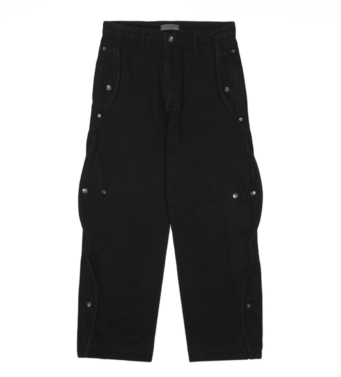 산산기어 코튼 웨이브 팬츠 블랙 1사이즈 상품이미지1