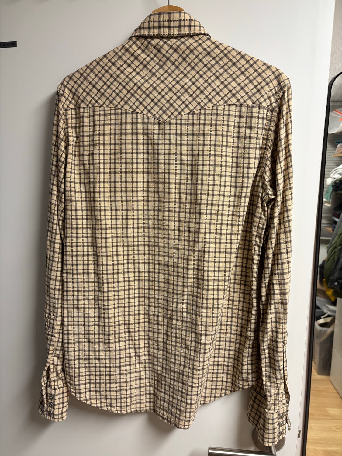 [S] RRL 웨스턴셔츠 베이지 상품이미지2