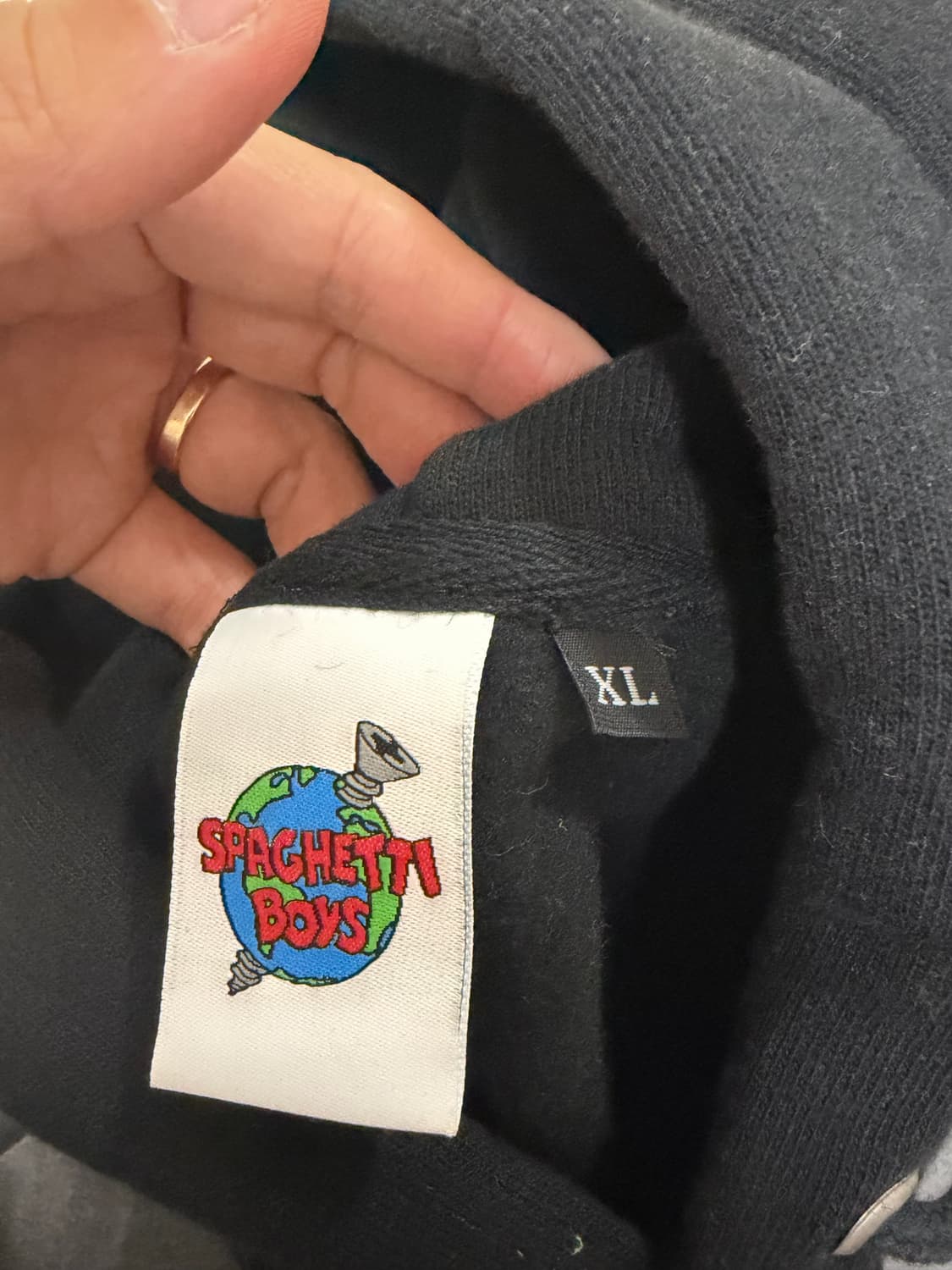 (XL) 제리로렌조 스파게티보이즈 챔피온 후드 블랙 상품이미지8