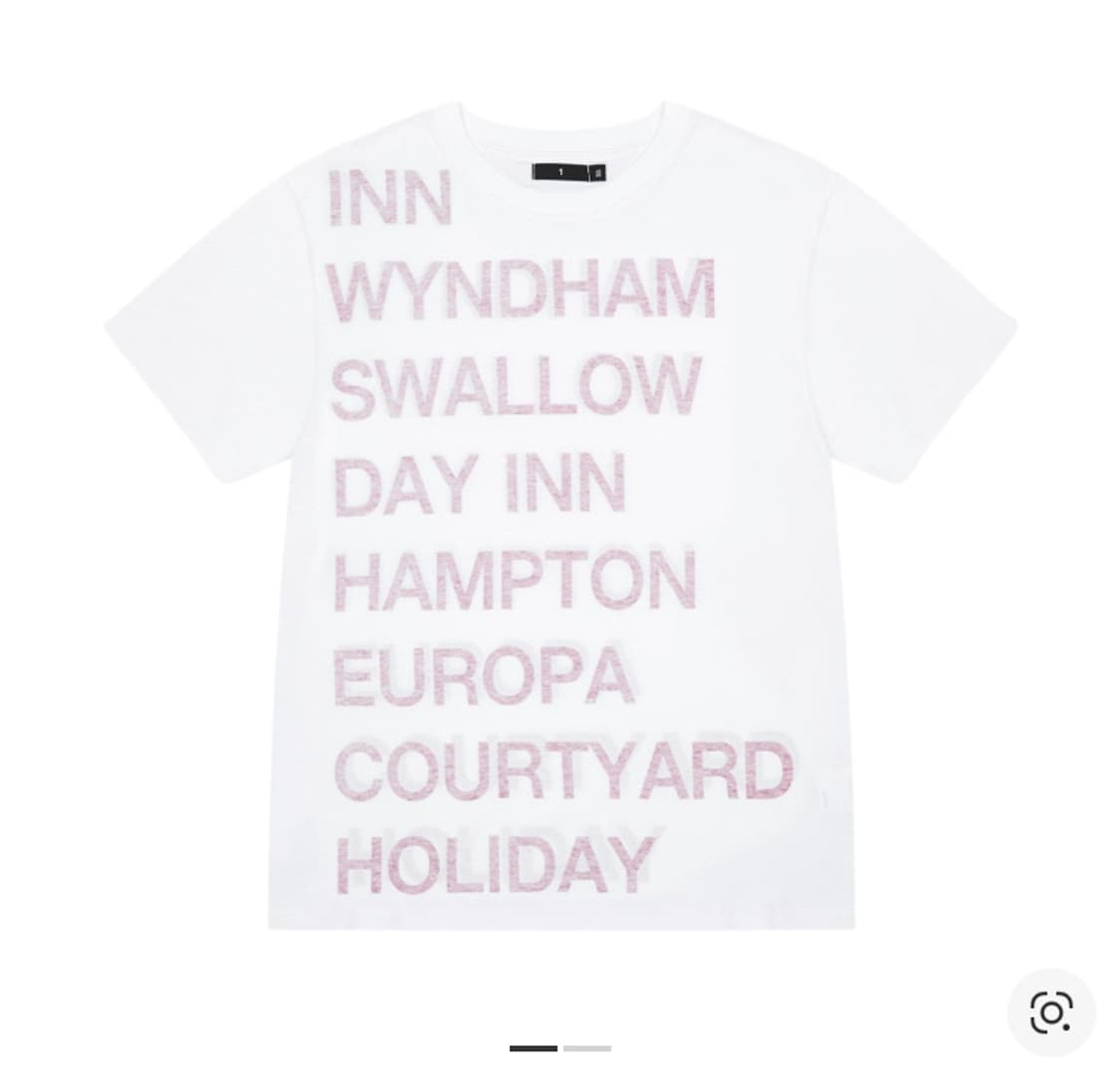 (네고O)사파리스팟 하이웨이 인 티셔츠 화이트 레드 상품이미지1