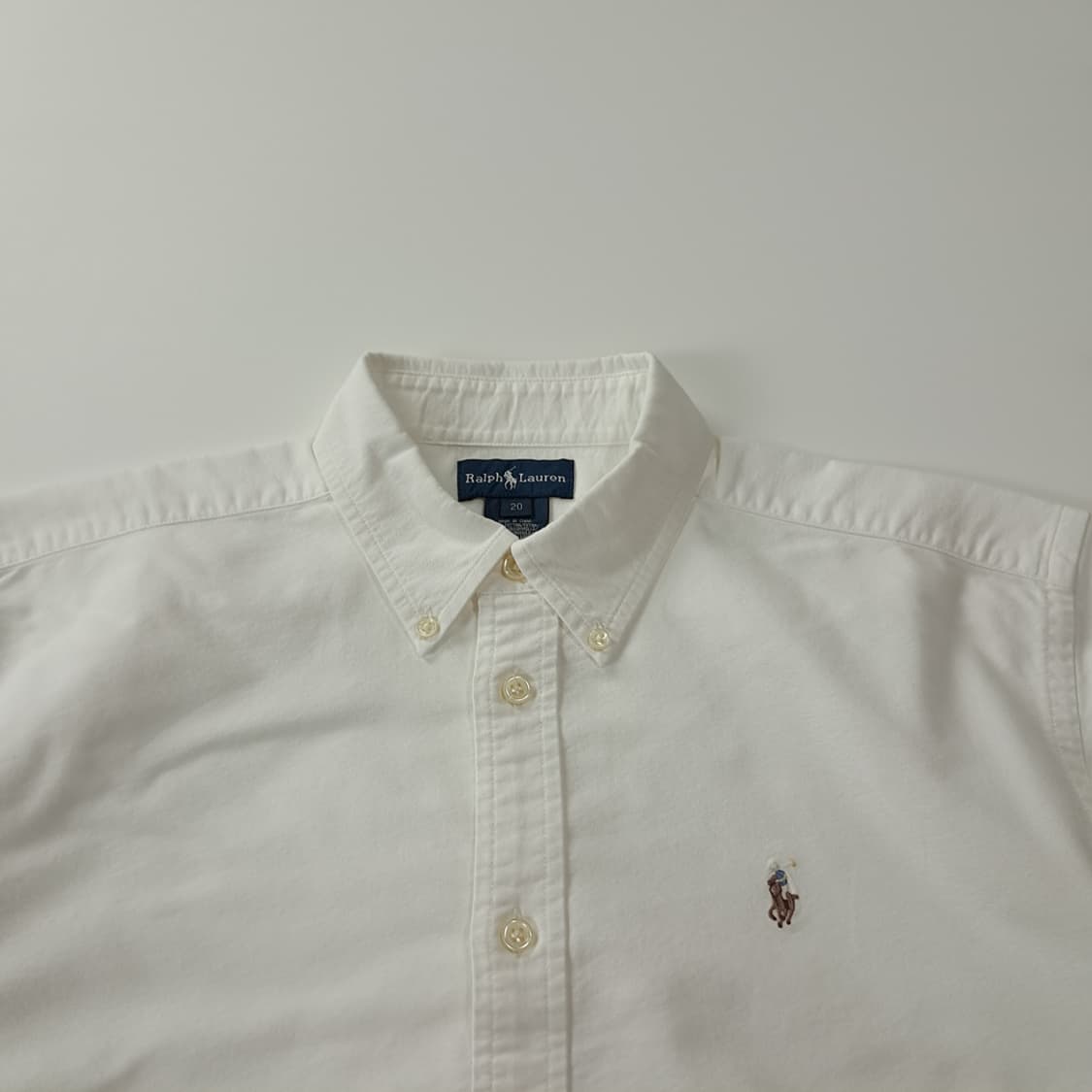 CK978 XL 폴로 00s 멀티포니 화이트 반팔 셔츠 남방 상품이미지2