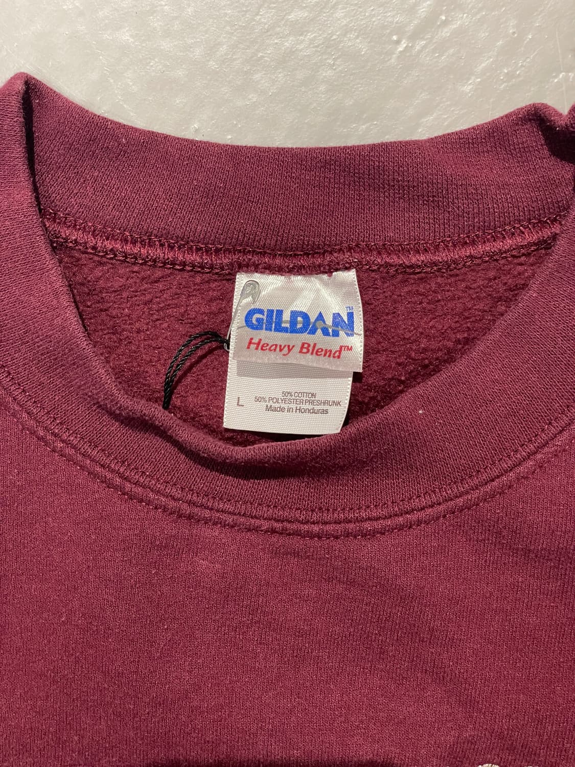 빈티지 맨투맨 티셔츠 (버건디)   상품이미지8