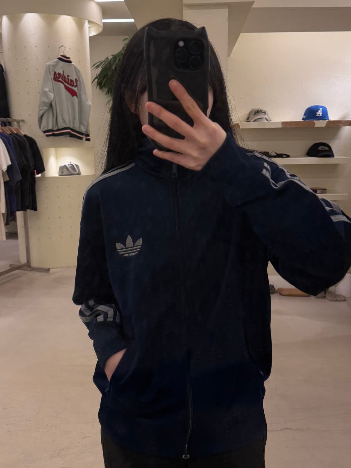 아디다스 파이어버드 네이비 트랙탑 져지  U12 상품이미지1