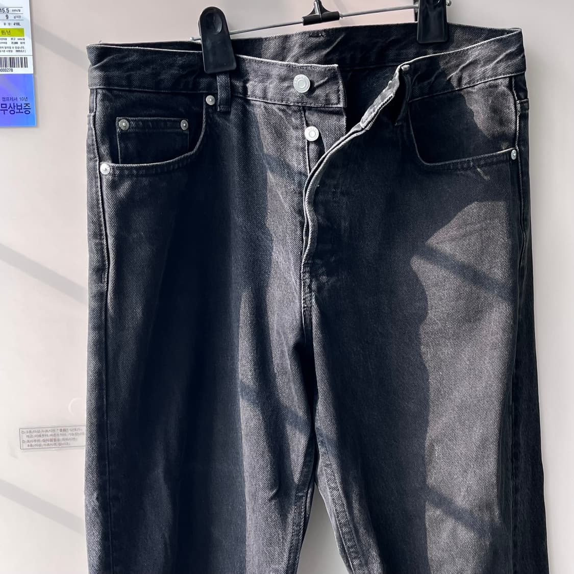 아르켓 OCEAN 루즈 스트레이트 진 블랙 33/32 상품이미지2