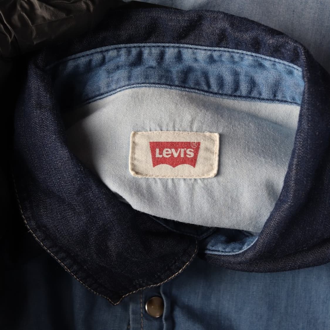 리바이스 투톤 배색 웨스턴 데님 셔츠 160 상품이미지5