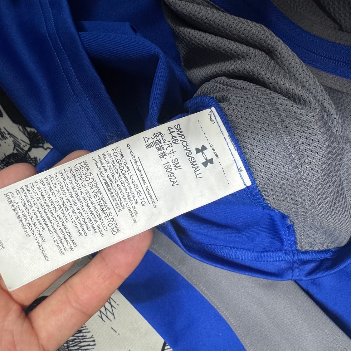 언더아머 삼성라이온즈 색 집업 S사이즈  상품이미지4