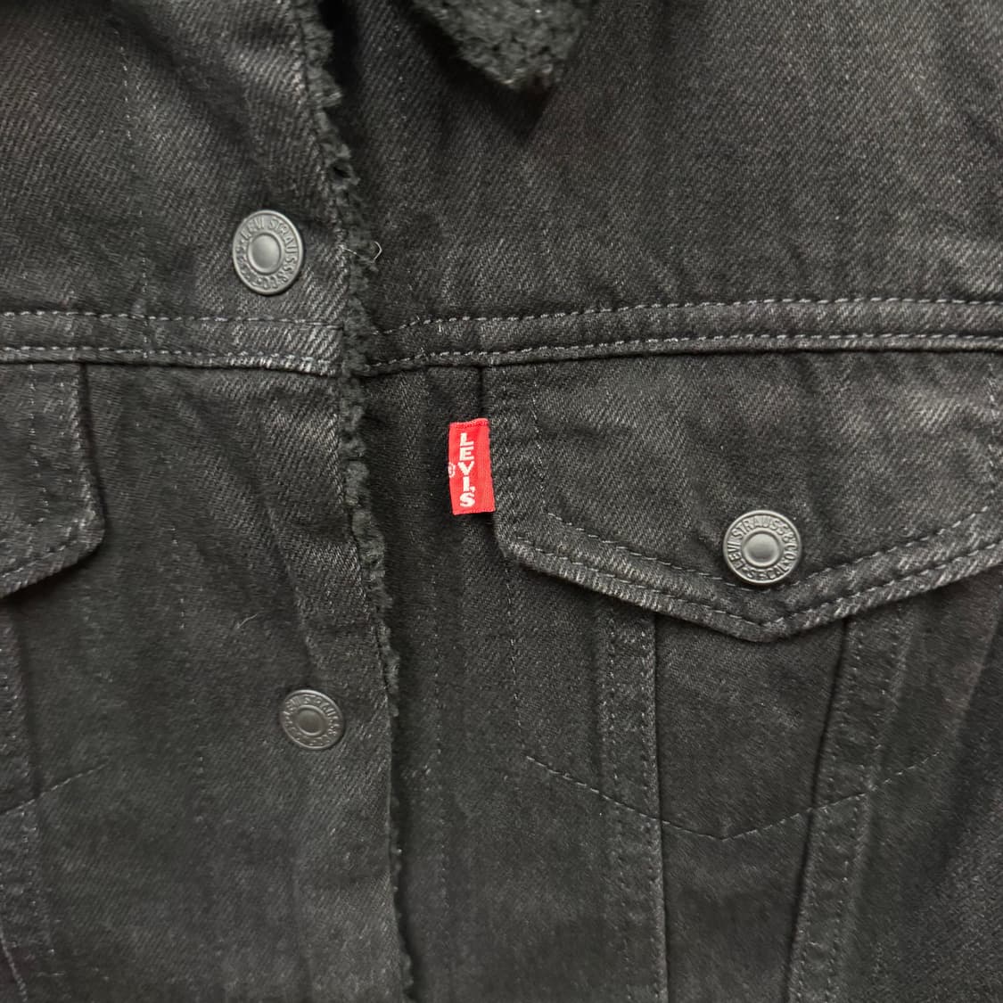 리바이스 타입 3 쉐르파 트러커 자켓 블랙 상품이미지6