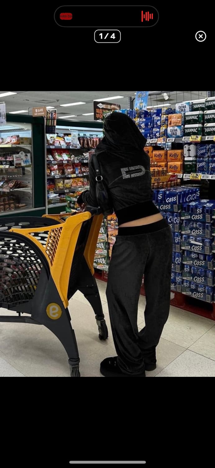 오도어 힐튼벨벳트레이닝셋업Hilton velvet red 상품이미지1