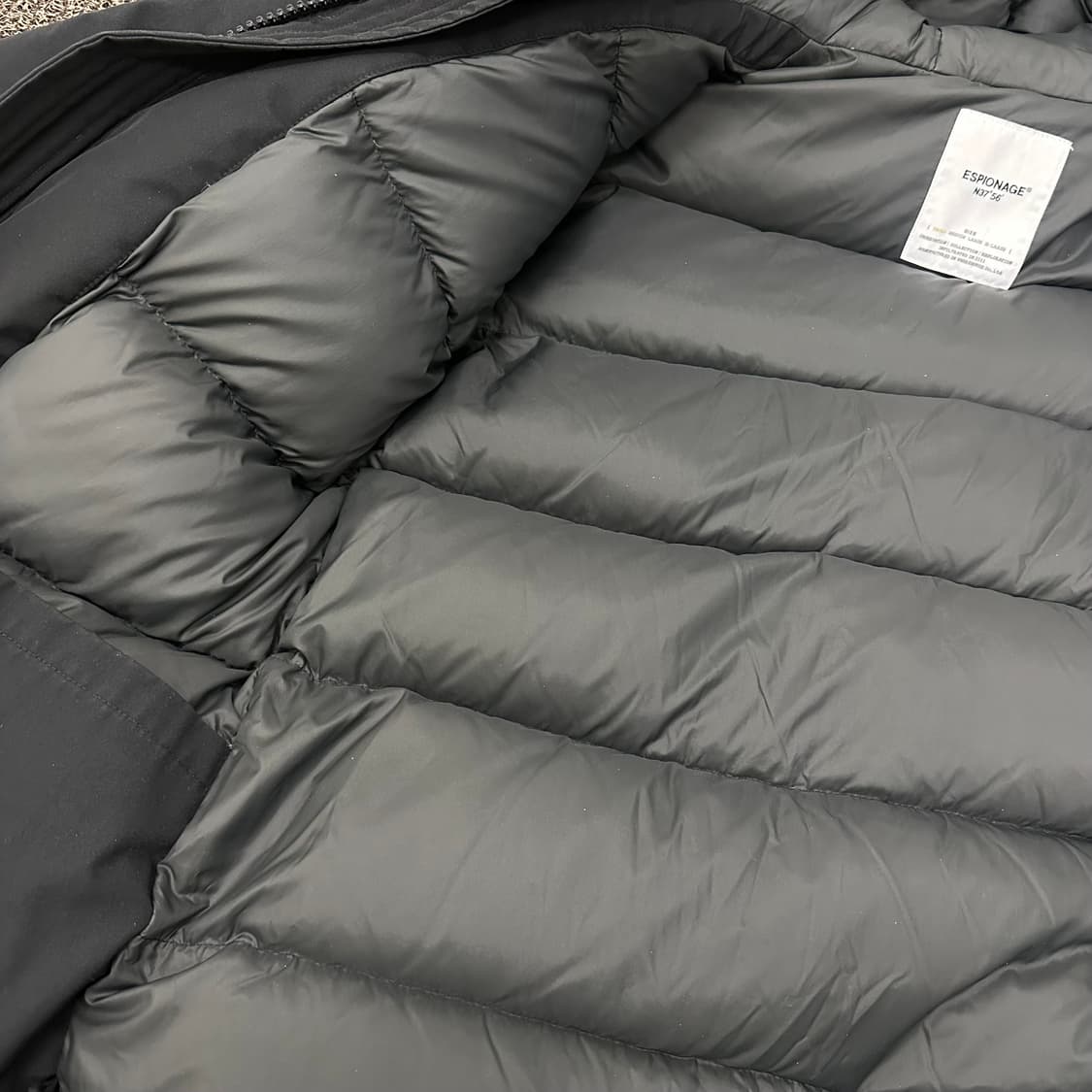 에스피오나지 덕다운 후드 패딩 점퍼 블랙 S 상품이미지6