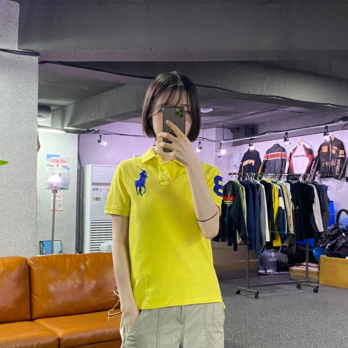 폴로 랄프로렌 빅포니 옐로우 카라티 B4636 상품이미지1