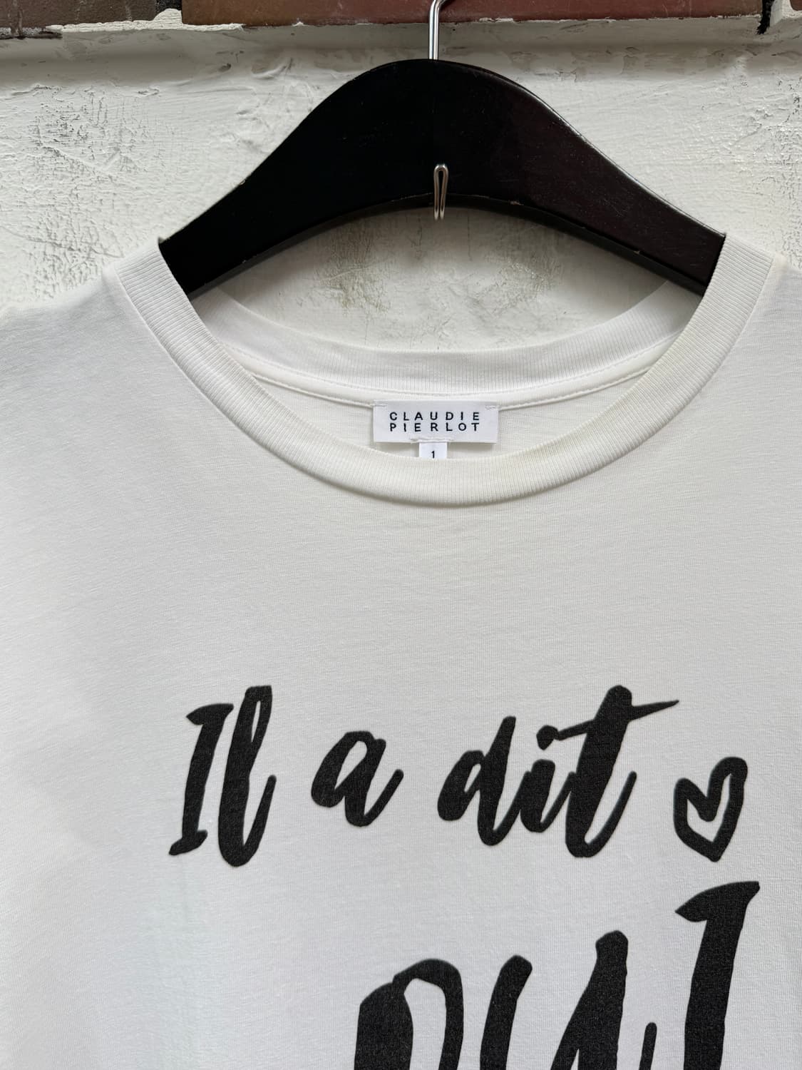 Claudie Pierlot 끌로디 피에로 레터링 반팔티 1 상품이미지2