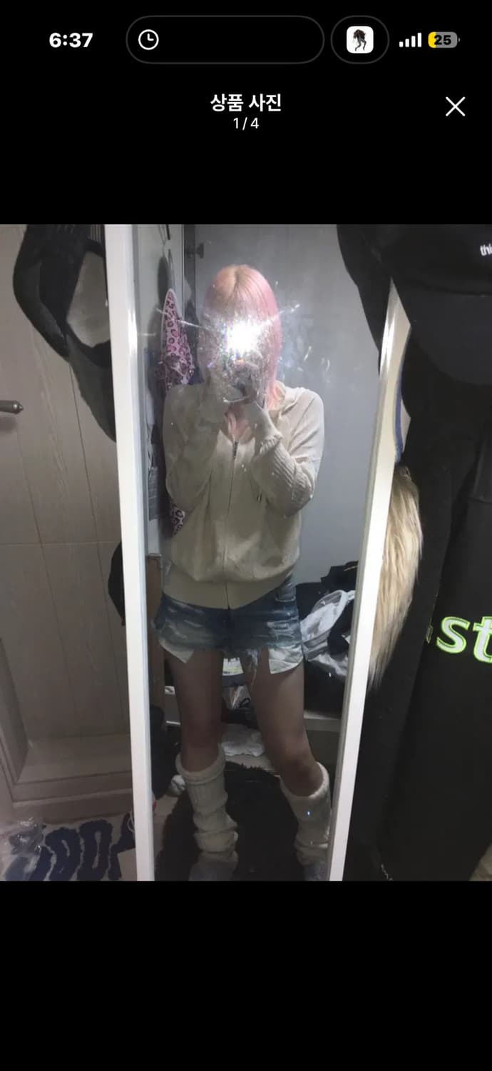 빈티지 코디세트 데님 숏팬츠 상품이미지1