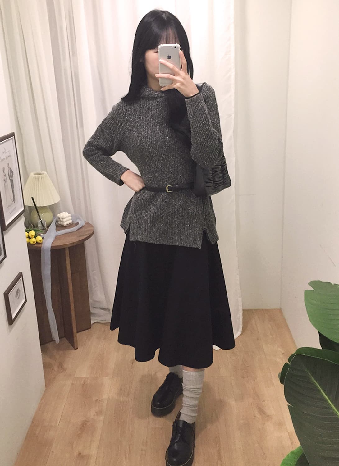 여성 자라 니트 후드 95 상품이미지3