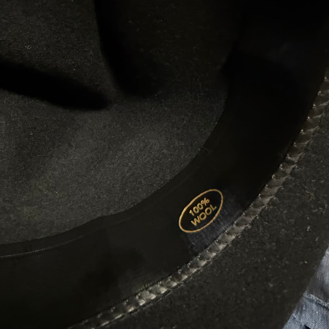 메이드인 USA 레더 터키석 스트랩 울 페도라 XL 상품이미지6