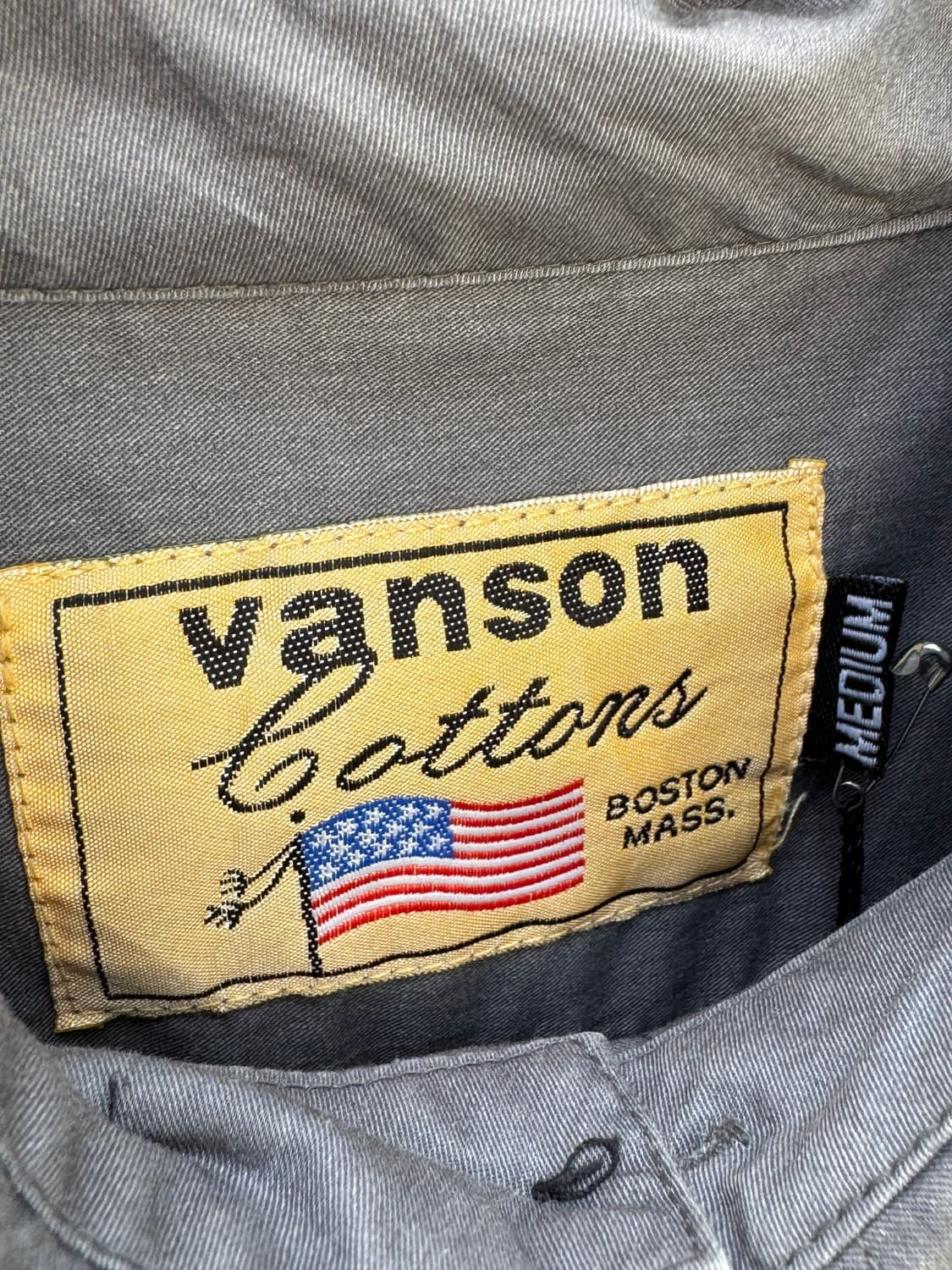 밴슨 선페이드 자수 셔츠 상품이미지8