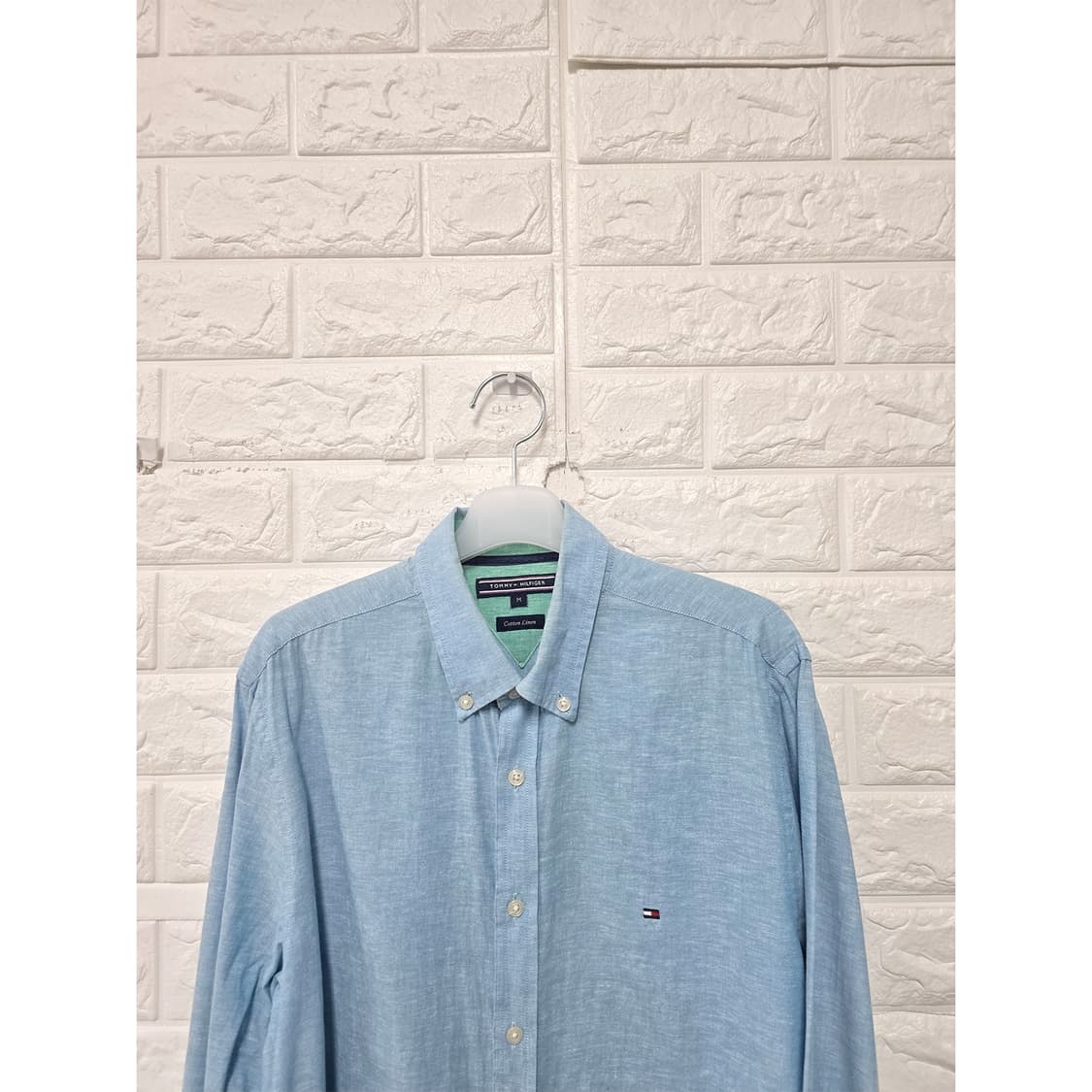 택포) 타미힐피거 린넨 혼방 남방 L 상품이미지3