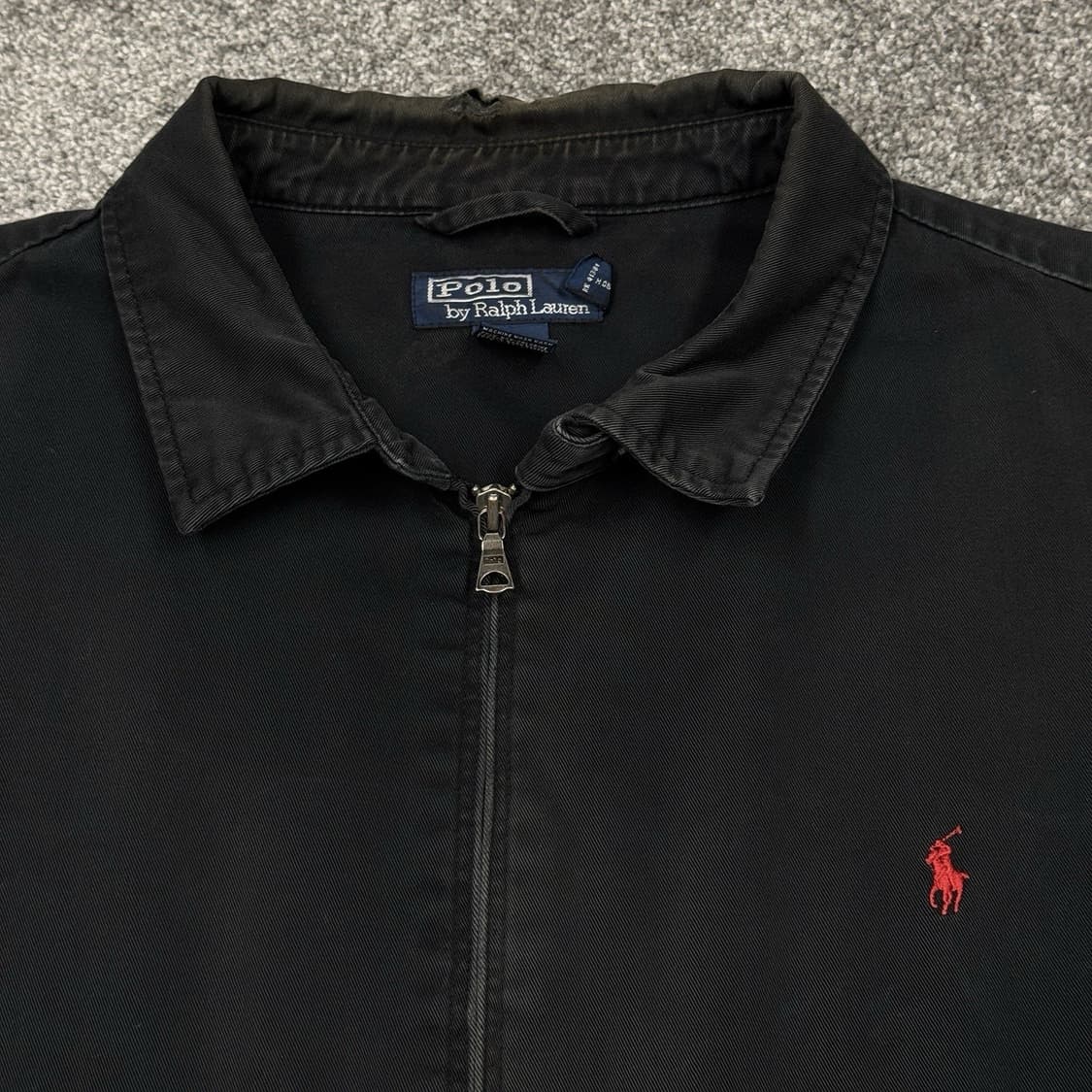 폴로 랄프 로렌 해링턴 풀 집 자켓 블랙 2XL 상품이미지2