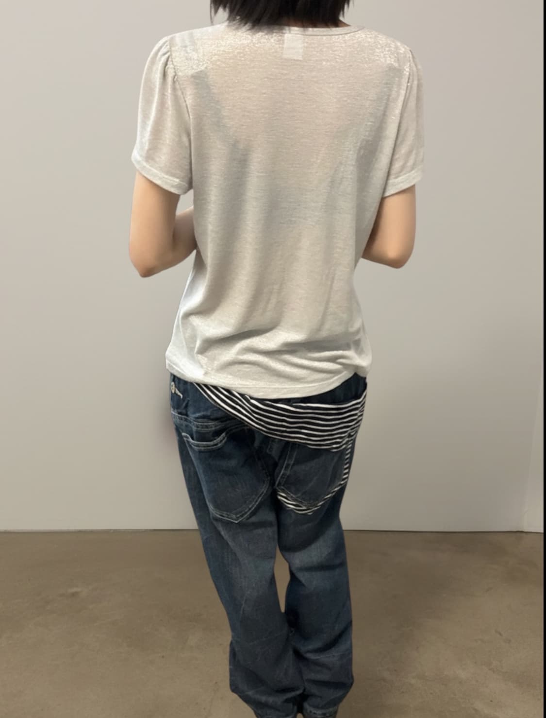 Stripe layered denim 상품이미지9