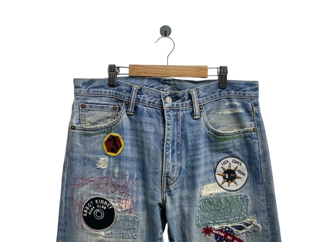 리바이스 513 패치워크 데님 팬츠 -32사이즈 상품이미지3