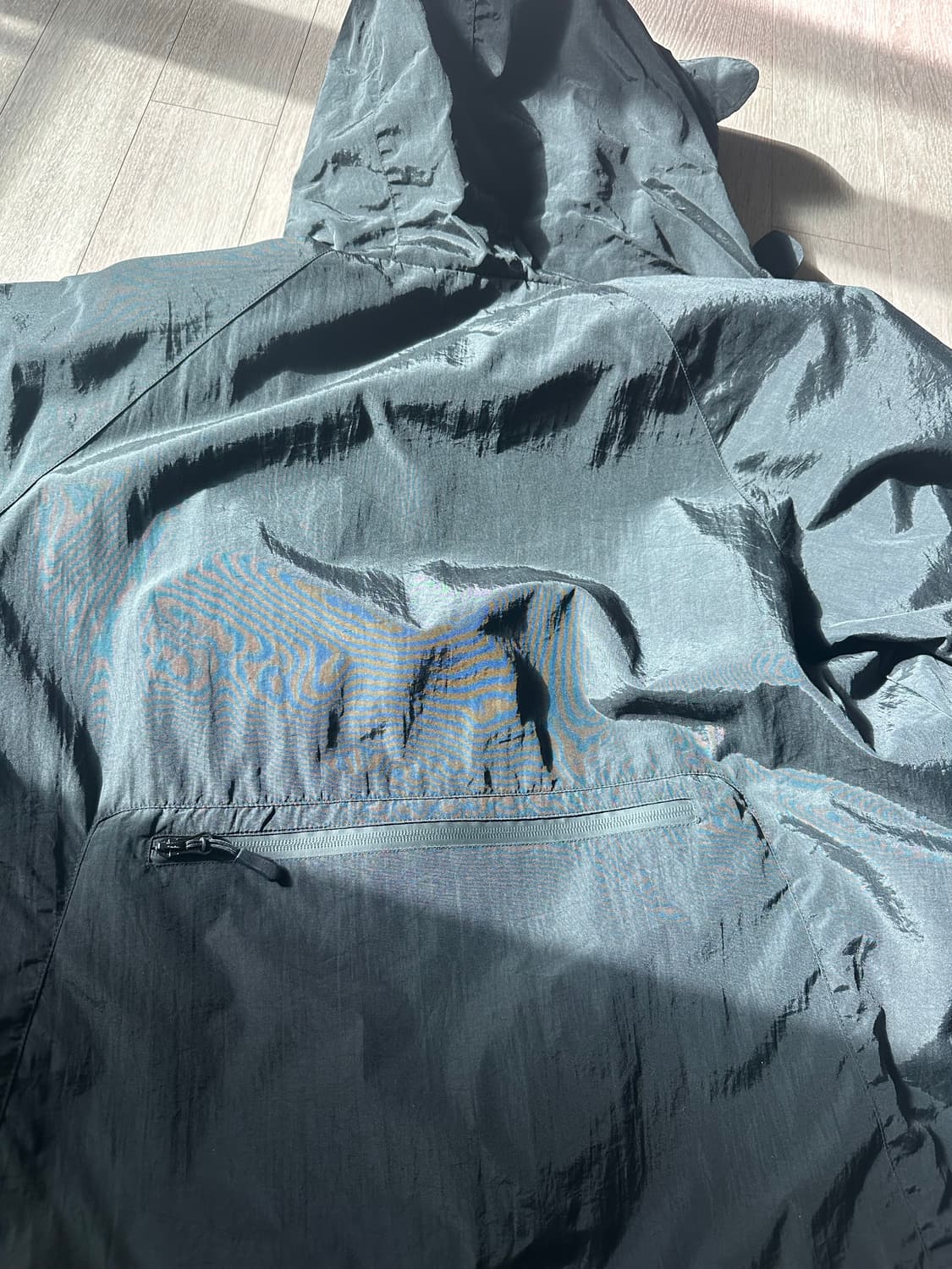 블랙 후드 바람막이 상품이미지2