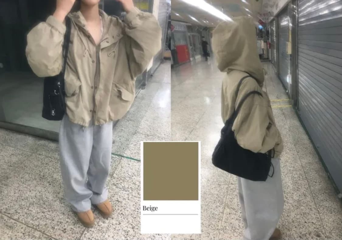 베이지 야상 상품이미지1