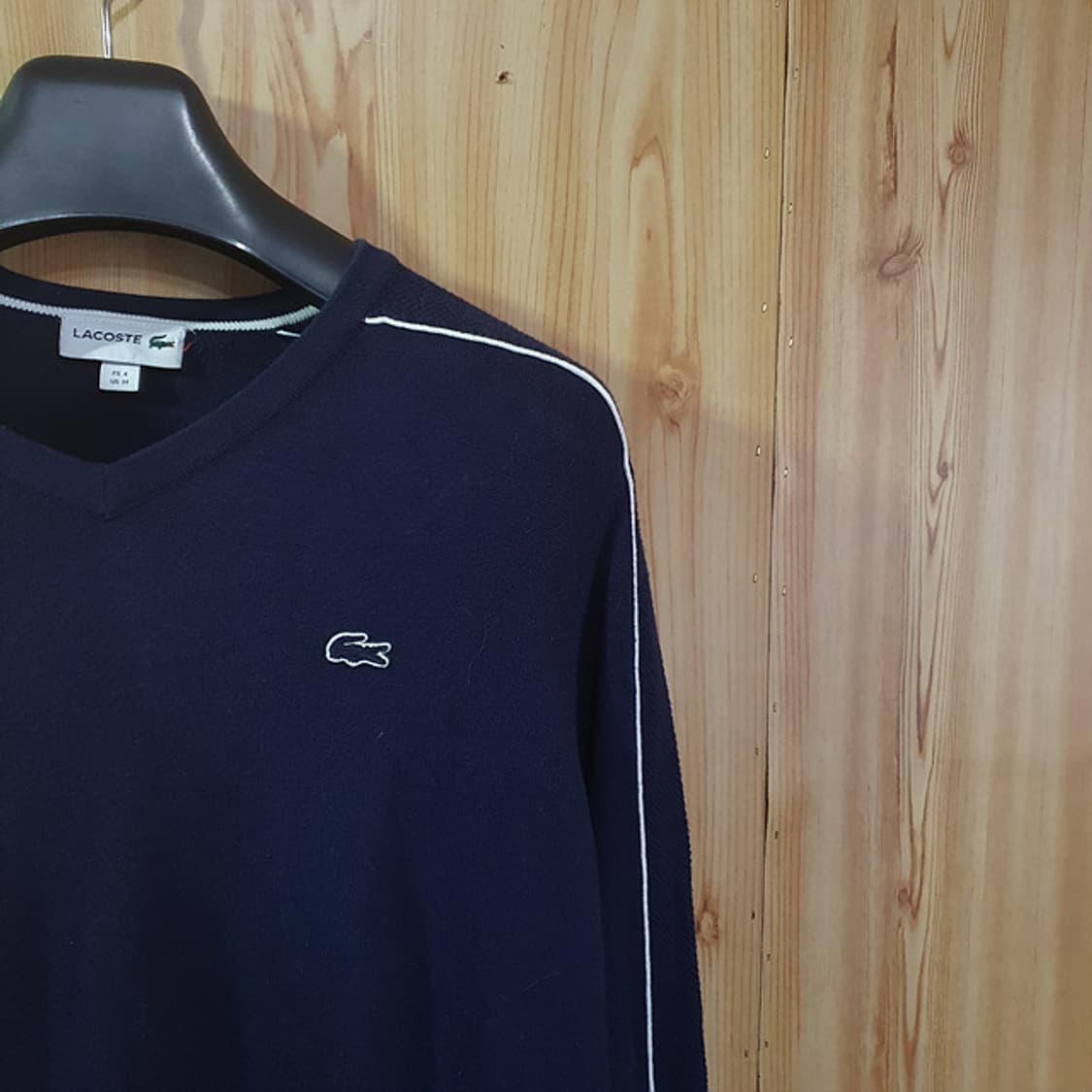 라코스테 브이넥 니트 100 상품이미지2
