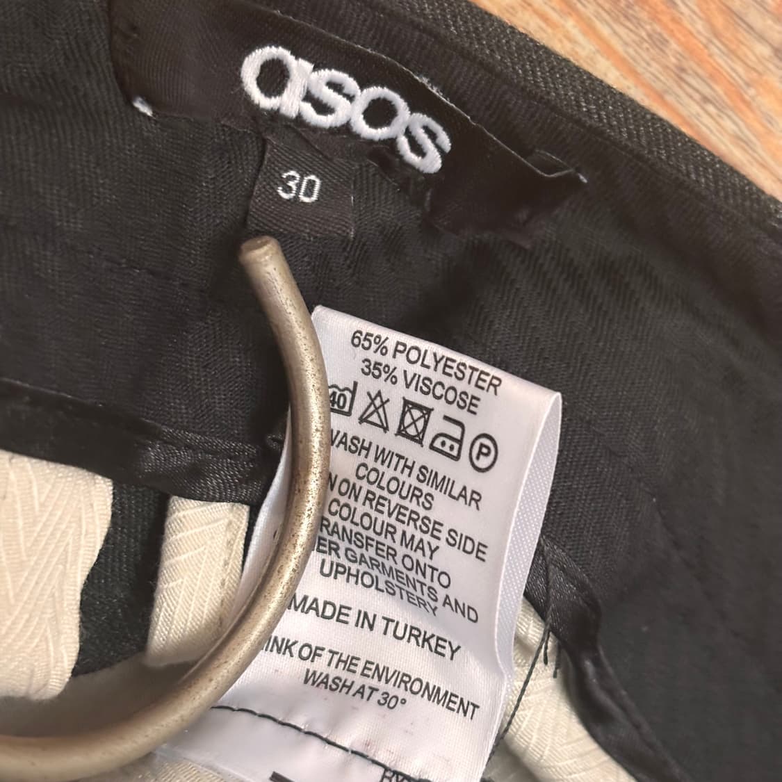 ASOS 아소스 여성 29 팬츠 차콜 그레이 FW 미니멀 베이직 상품이미지9